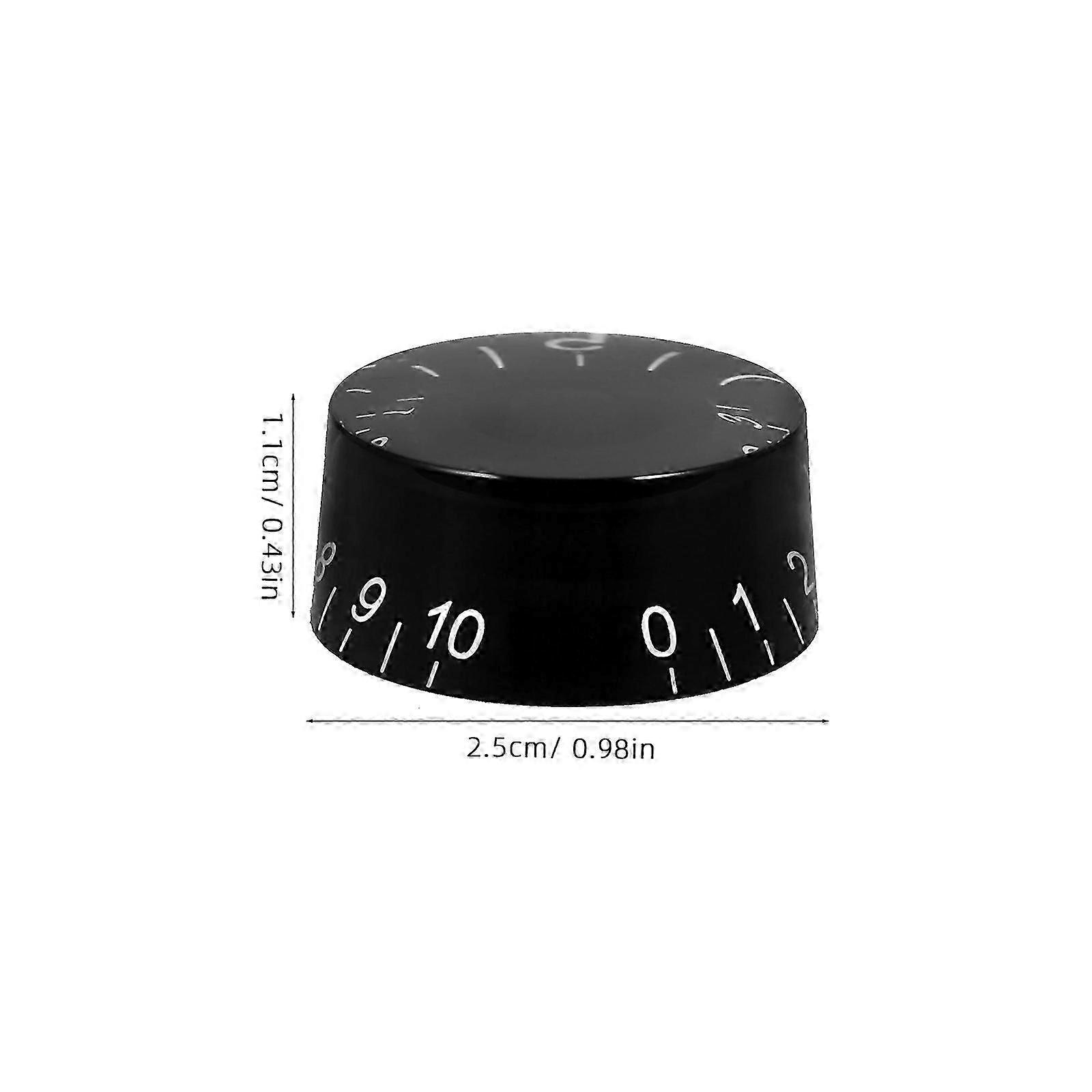 4Pcs Plastic Buttons Electric Guitar Knobs Bass Knobs Audio Knob Bass Volume Control Knobs