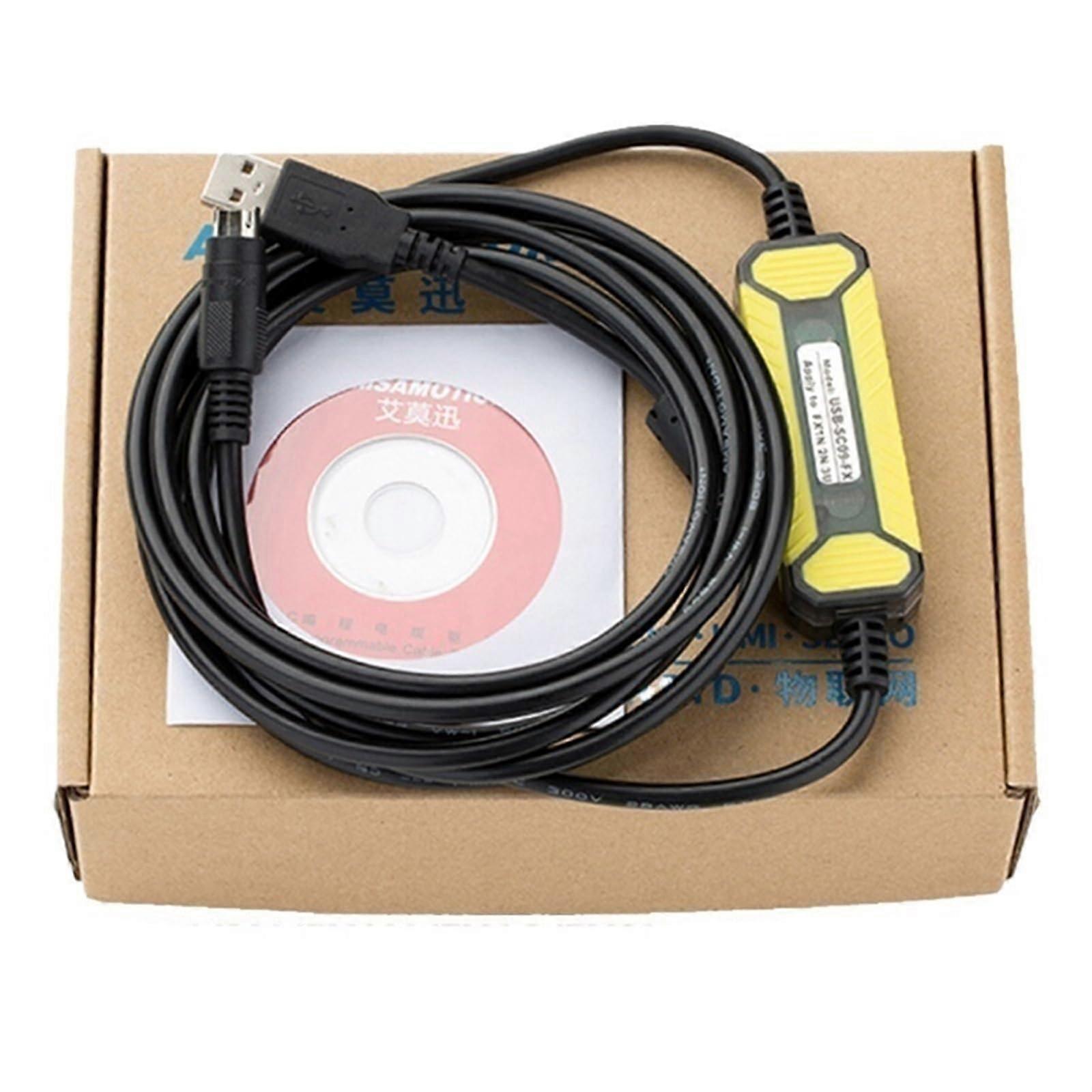 Programming Cable USBSC09 for Mitsubishi FX3U PLC Easy PCtoPLC Connection and Stable Communication