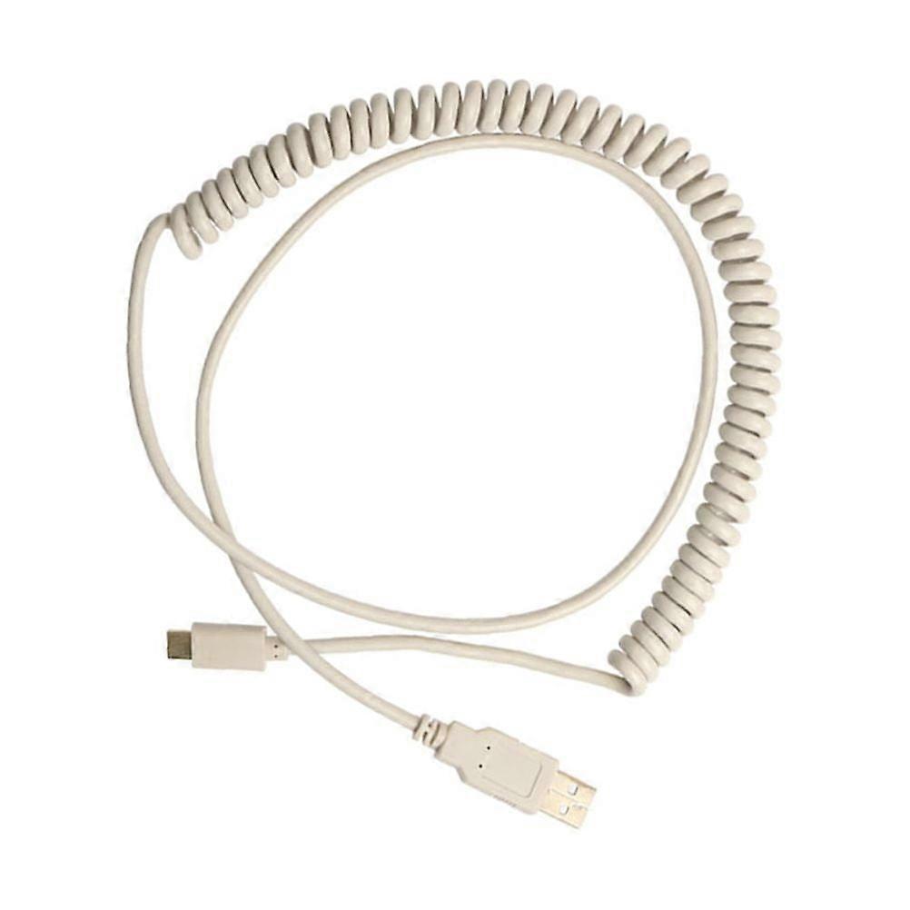 Keyboards Cable for Mechanical Spiral Typec Data USB Line Abs