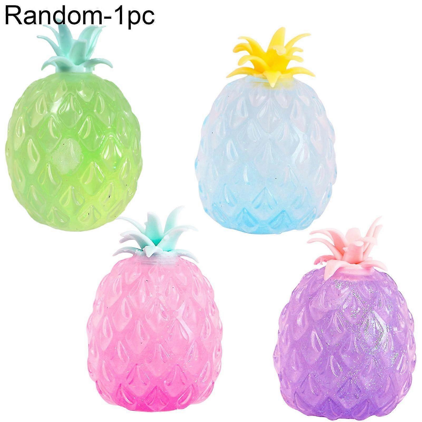 抗ストレスおもちゃパイナップル型ストレスリリースクリエイティブスクイーズフルーツストレスボール子供のためのおもちゃ