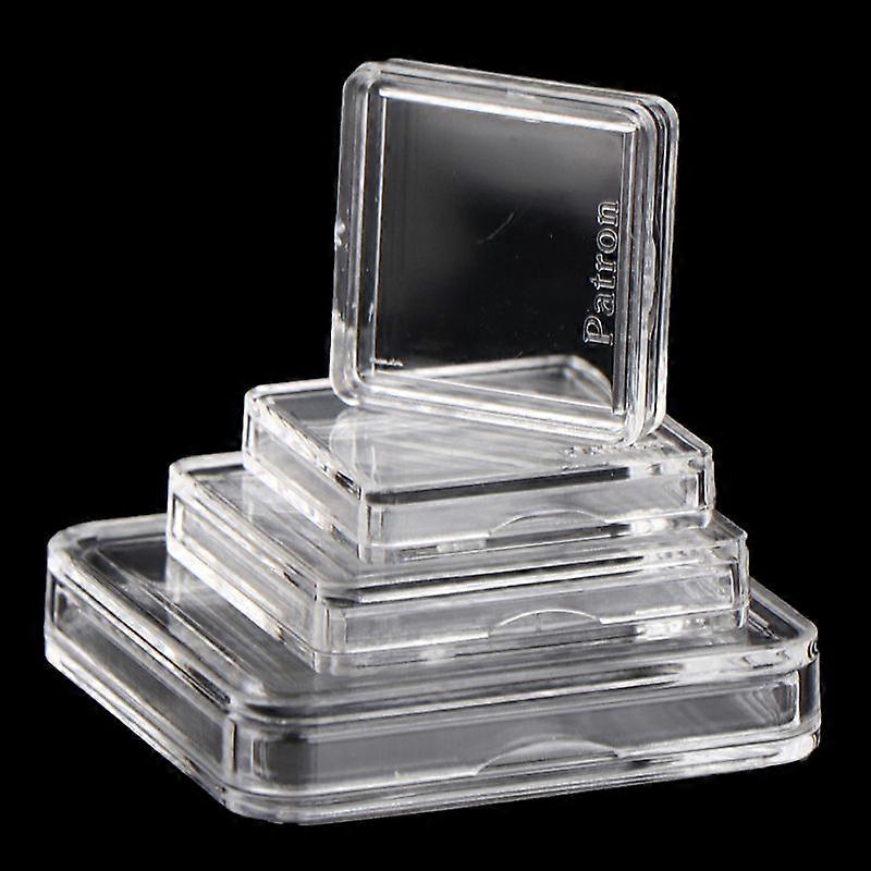 10PCS Square Clear Protector Containers Case For Token Board Game Holder Boxes