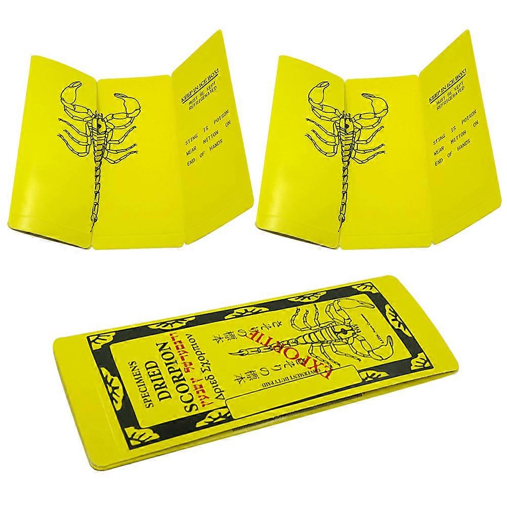 Scorpion Props Scorpion Specimen Tool for Playing 2Pcs Yellow Props