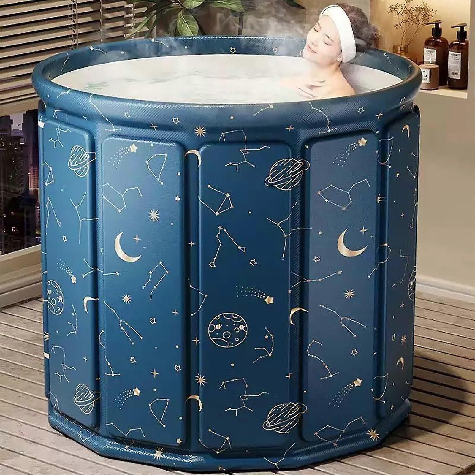 Portable Foldable Bathtub for Adults with Ergonomic Back Support and Durable SpaceSaving Design