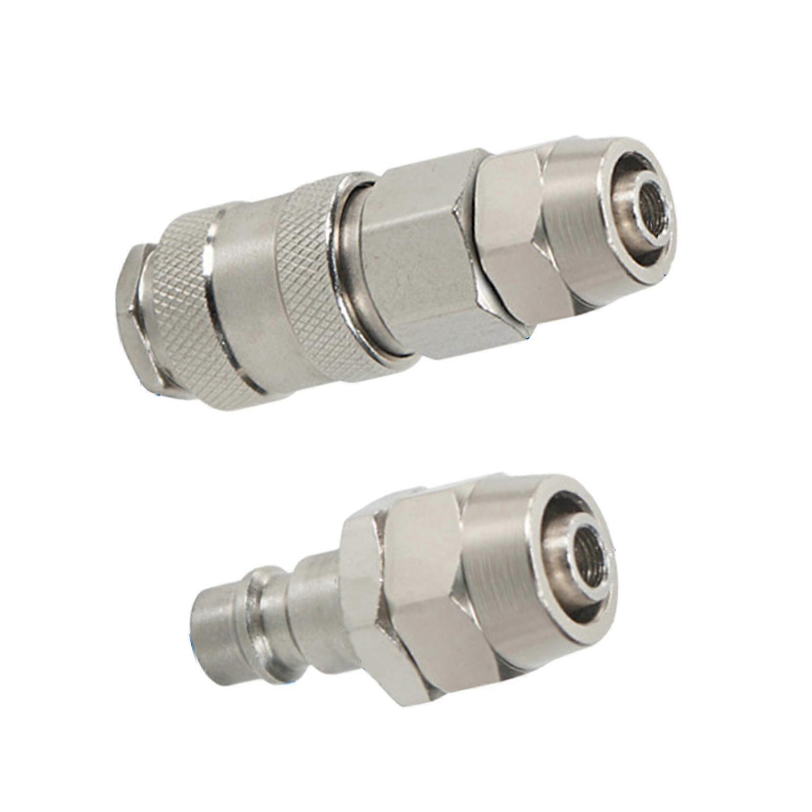 Efficient Pneumatic Air Hose Coupling Quick Connector Replacement Air Coupling Tube Fitting Connector Coupler Enduring Multicolor