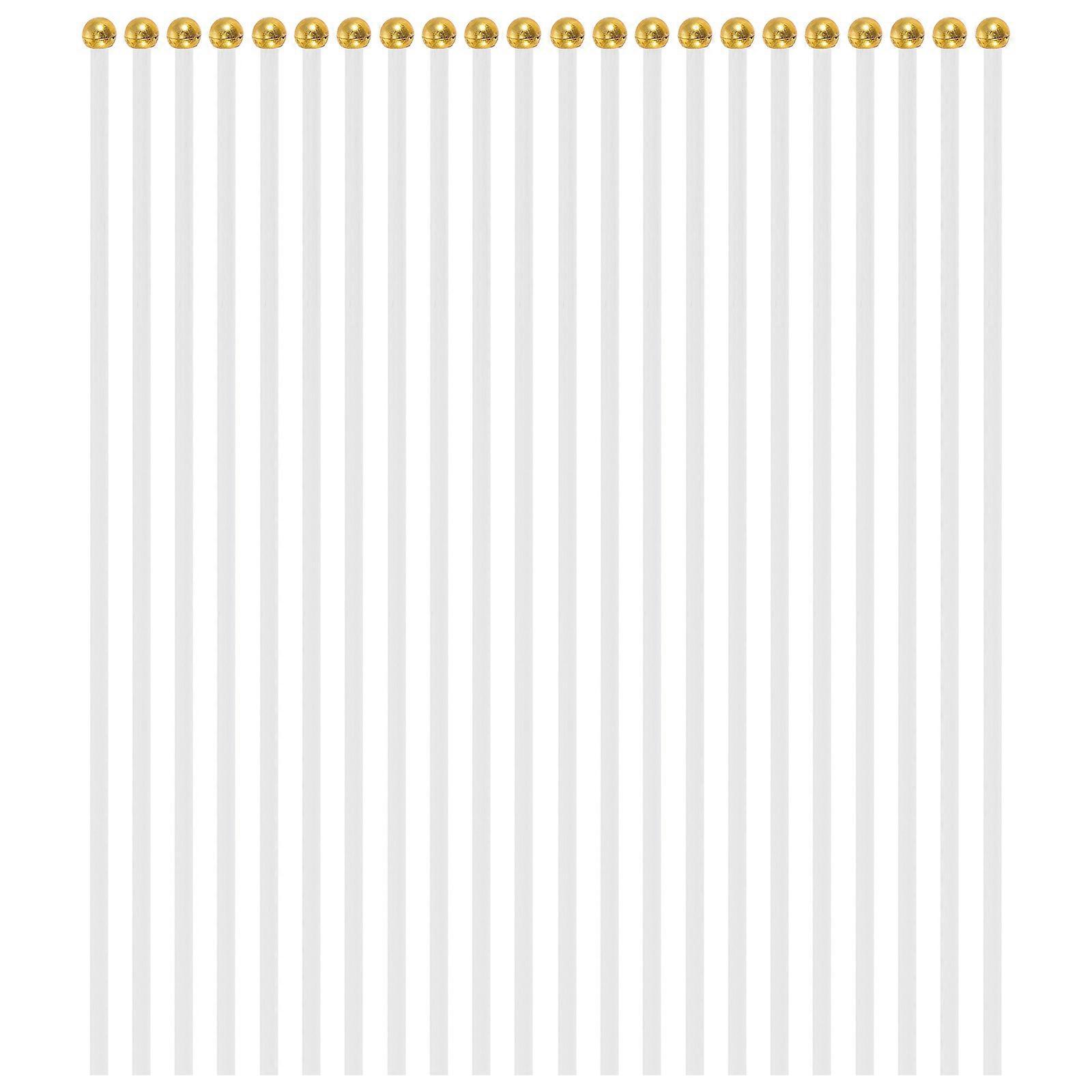 Portable Flag Pole Small Flagpoles Sporting Events Support Flags 40cm White Plastic 100Pcs