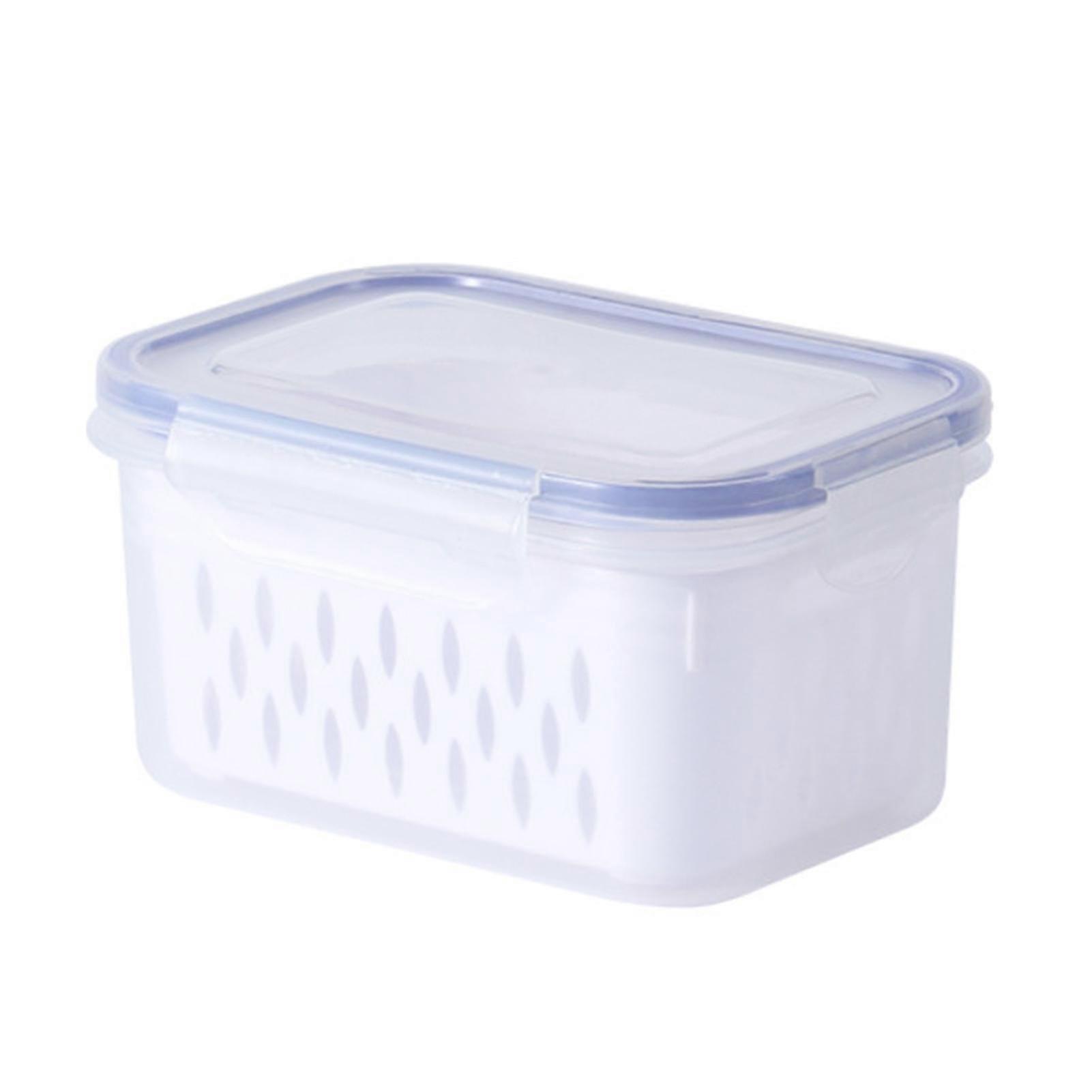 2026 1/3pcs Dual Use Drainable Crisper Box Stackable High Capacity Containers for Garlic Ginger