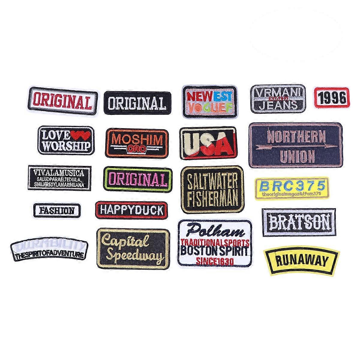 Cartoon Patches for Clothes 10Pcs DIY Embroidery Patch Stickers Assorted