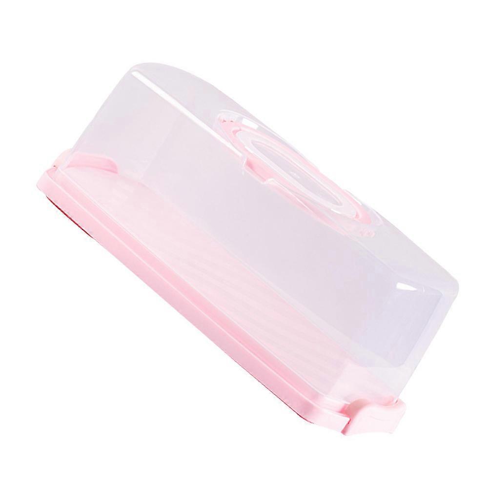 Portable for Handheld Use 2Pcs Reusable Oblong Cake Box