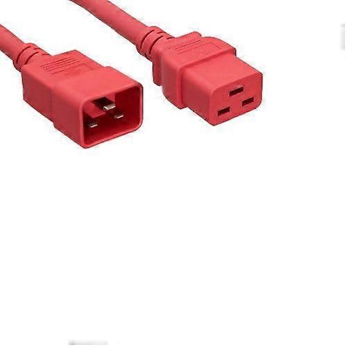 C19 to C20 Power Cable 3ft Red CABC19CBN3  Power Delivery for Cisco Server Rack