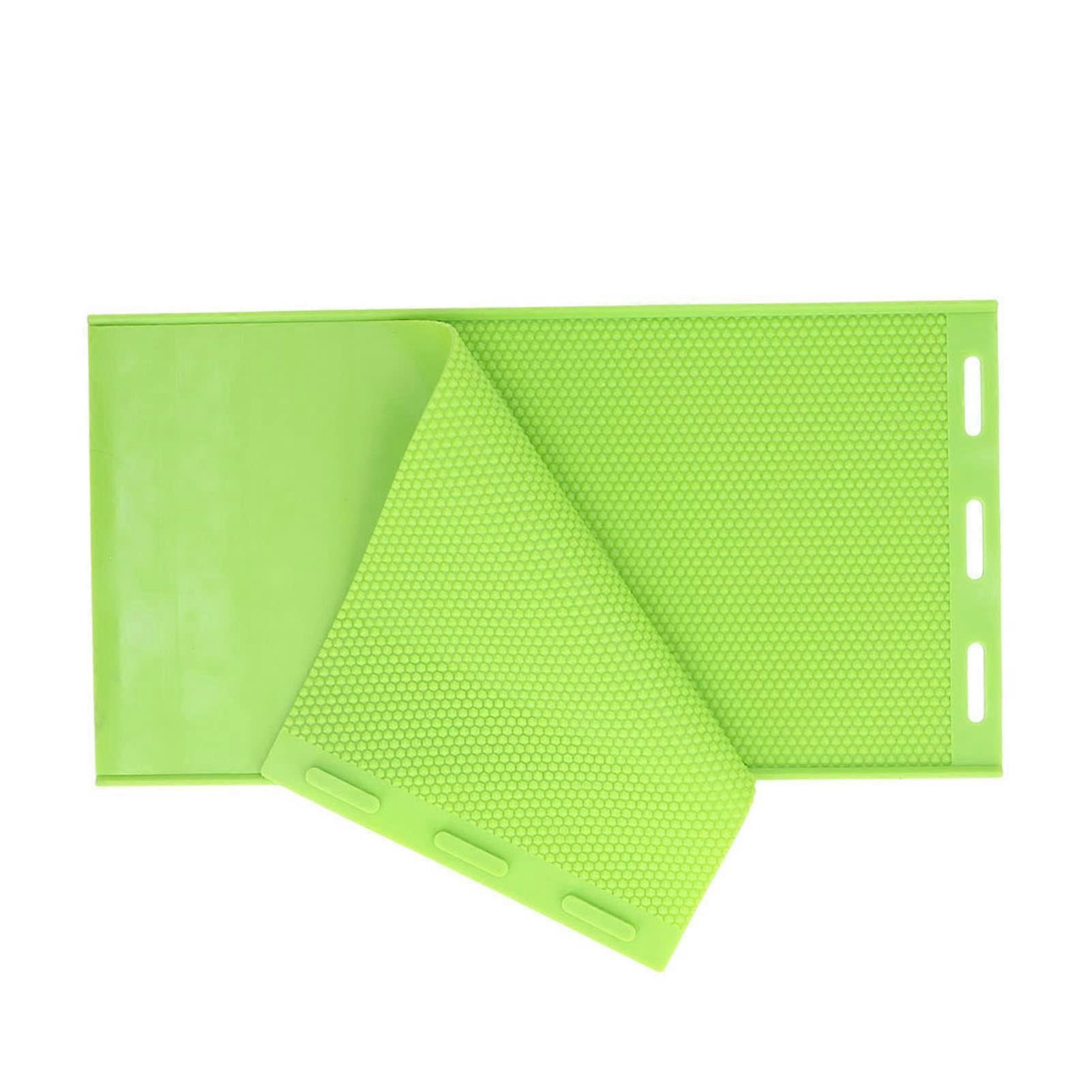 2Pcs Large Silicone Beeswax Sheet Mold for Beekeeping, Reusable Easy Clean Foundation Press