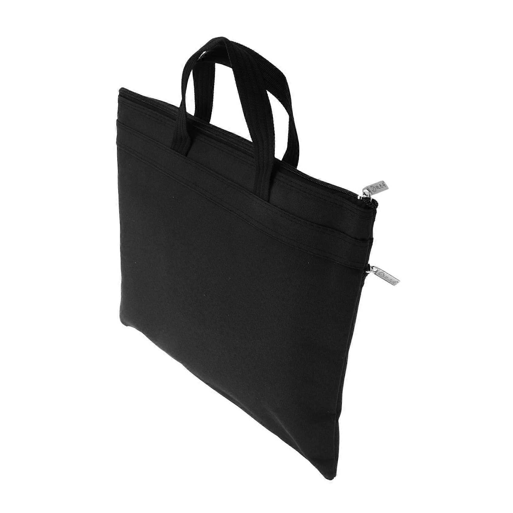 Large Oxford Document Organizer Bag with Handle, Waterproof Business Briefcase, Large Capacity Storage