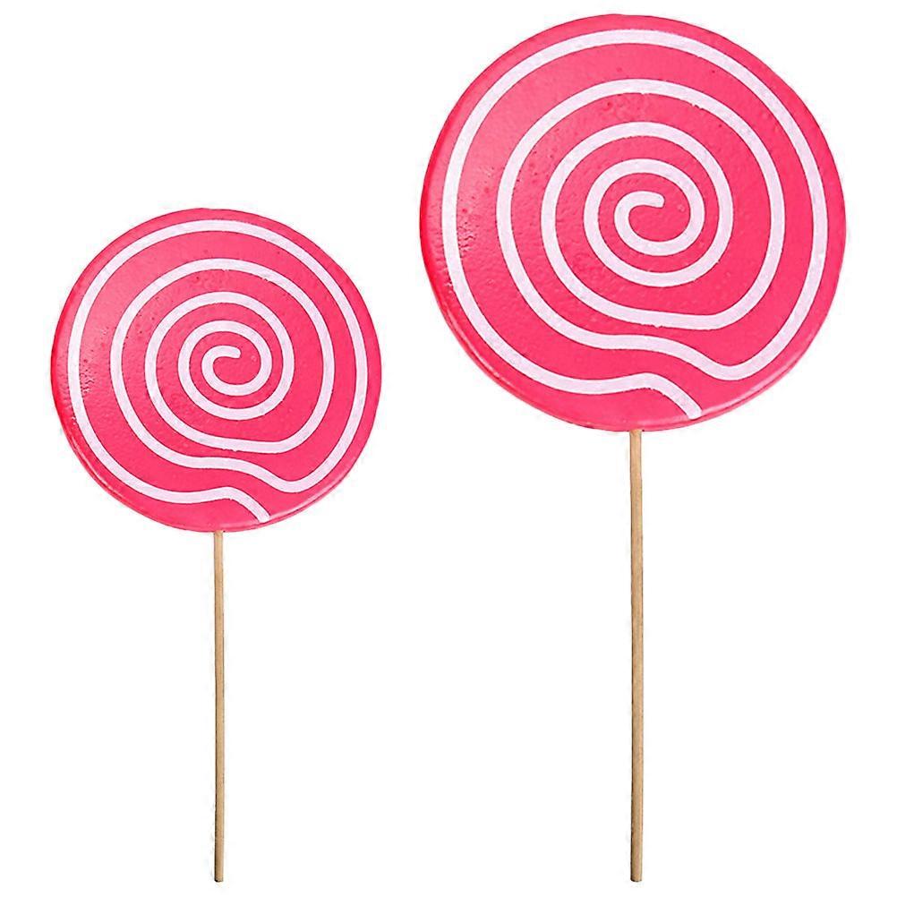 Photography Lollipop Prop Simulation Model Featuring 2Pcs Realistic Lollipop Props