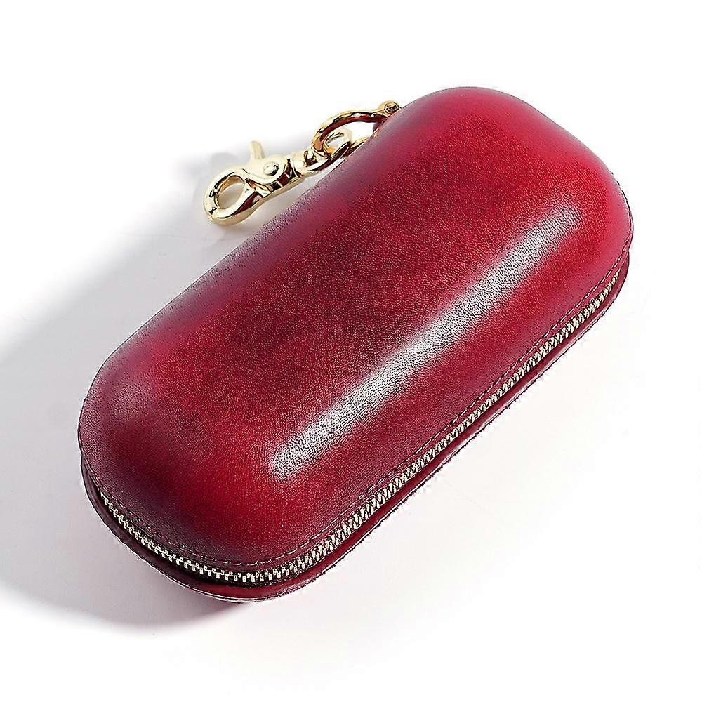 Vegetable Tanned Leather Pressure Resistant Sunglasses Storage Box