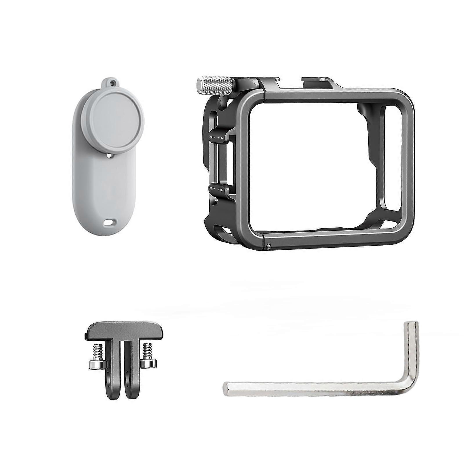 Metal Cage Camera Protective Frame with Full Screen Access and Quick Switch for Insta360 GO 3S