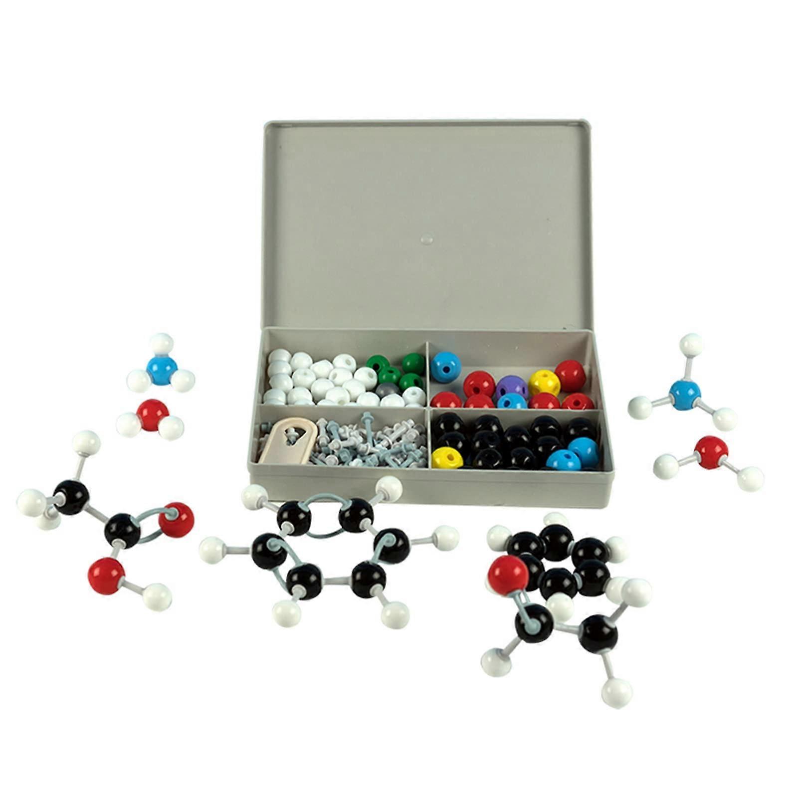 Molecular Model Kit 125 Piece Organic Chemistry Set with ColorCoded Atoms for Student Learning