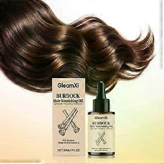 Burdock Root Oil - 100% Pure & Natural - Hair Nourishing Oil with With Burdock, Nettle Oil & Vitamin C for Hair & Scalp - Lightweight & Nourishing & E