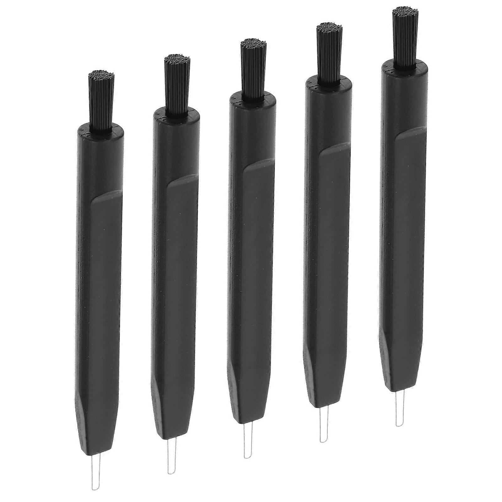 Hearing Aid Cleaning Tools for Cleaning Use 5Pcs Set Black