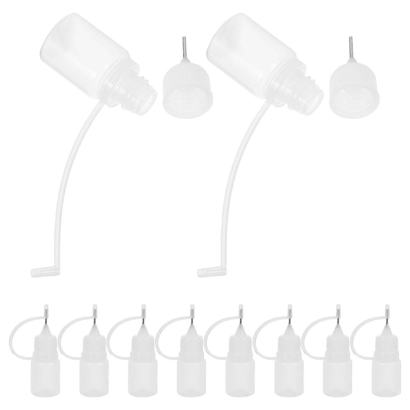 Glue Application Needle Tip Bottles for Precise Glue Use 10Pcs Pack