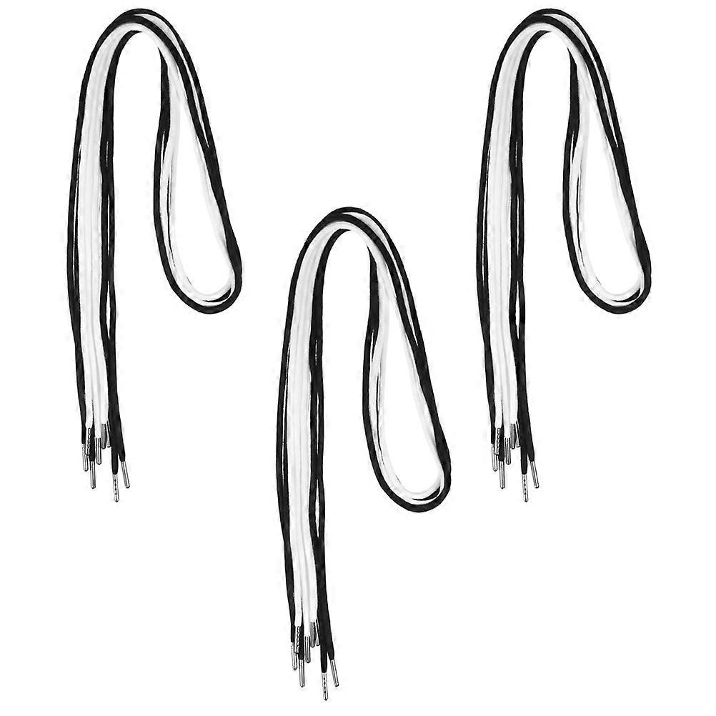 Clothes Drawstring Cotton Rope with for Replacement 12Pcs