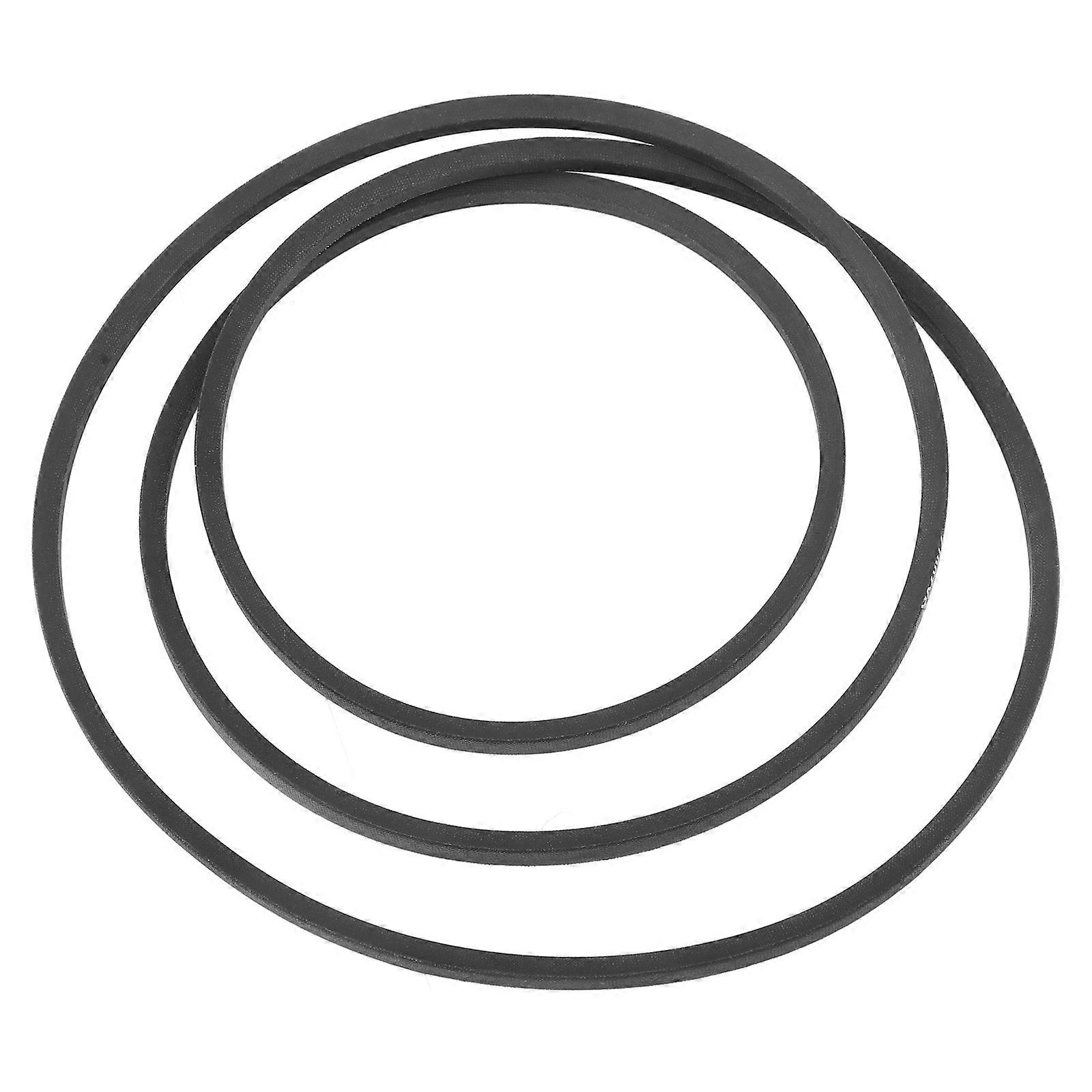 Lawn Mower Deck Belt Rubber Drive Belt Replacement Compatible 3Pcs