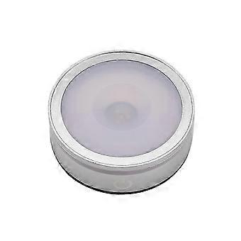 LED-Lichtsockel mit Sensitive Touch Rund Bunt Silber Konkav