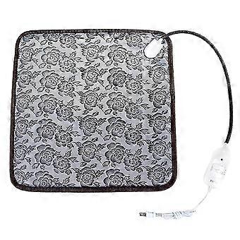 Almohadilla térmica eléctrica para mascotas, ajustable, impermeable, con 2 niveles de calor, para gatos y perros, 45 x 45 cm