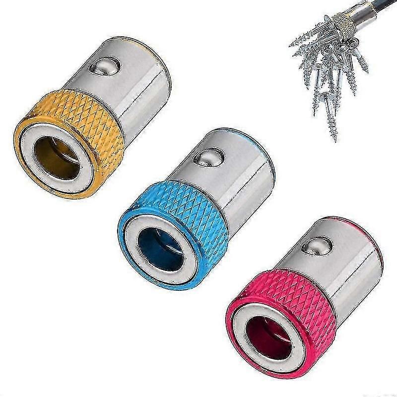3 Pack 6.35mm Magnetic Screwdriver Bits Strong Magnetizer