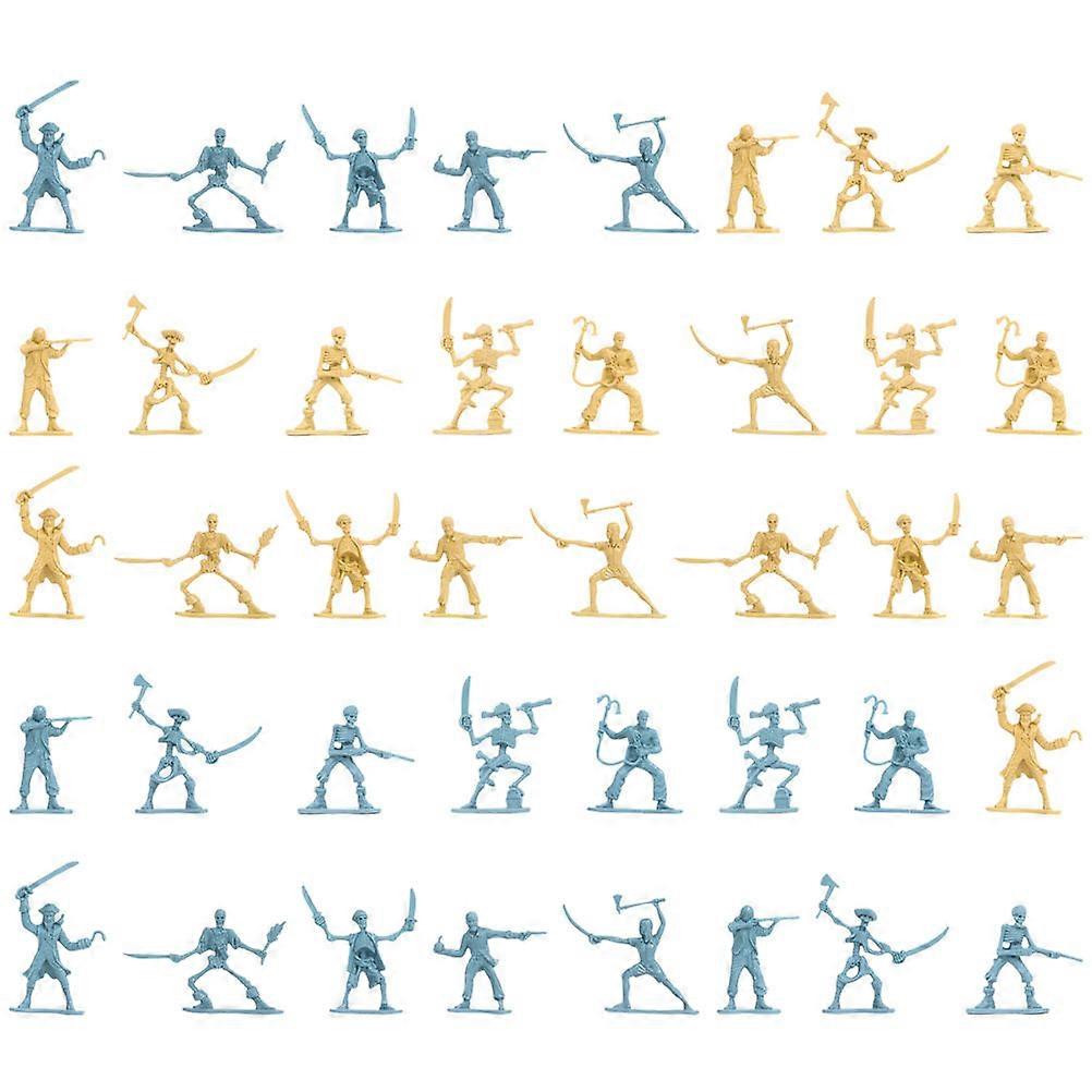Pirate Soldier Figures Plastic Models for Creative Play 100Pcs