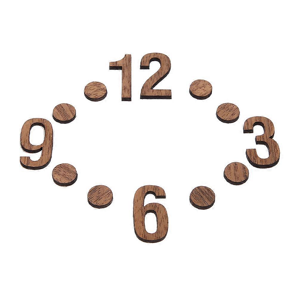Clock Numerals Wood Set for Wall Clock Decor 1Set Replacement Numbers Kit
