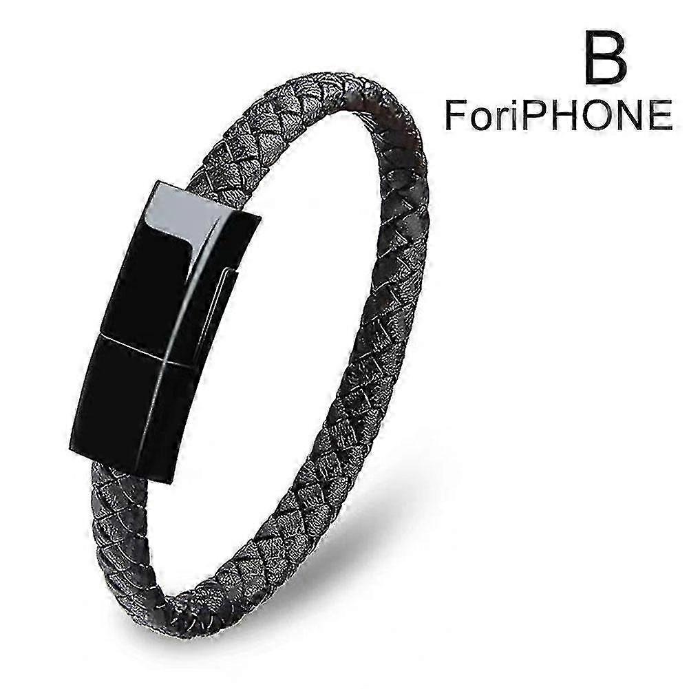 USB Bracelet Cable Charger Phone Data Charging Cable For iPhone Android Type-C 26s