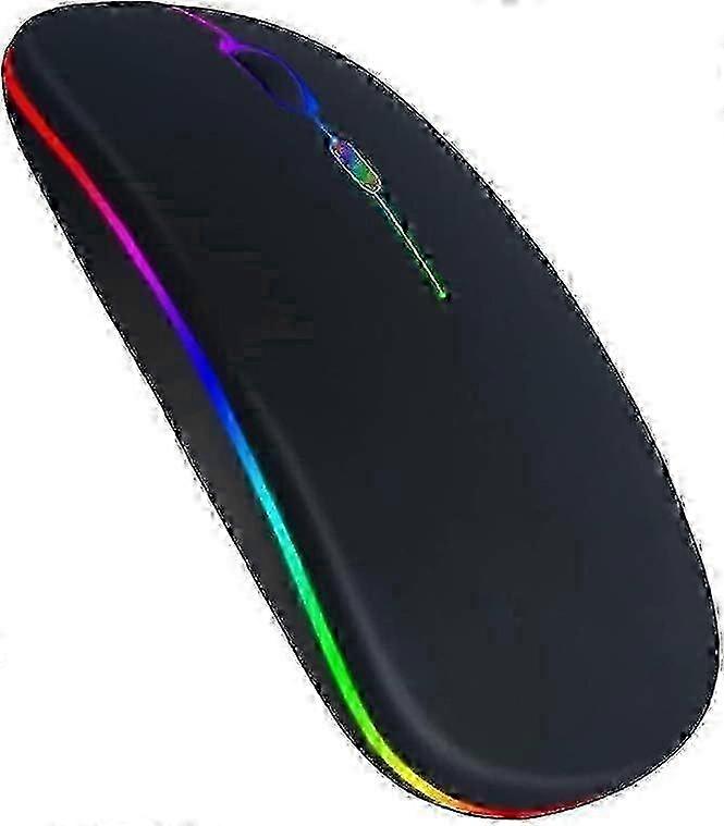 new\u200bBluetooth LED Wireless Mouse - Rechargeable Dual-Mode Silent Computer Mouse