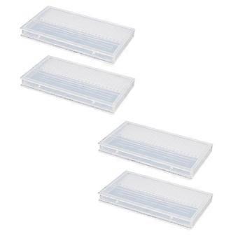 Negleopbevaringsboks med simpelt design til professionel salonbrug Holdbar plastik neglebor holder
