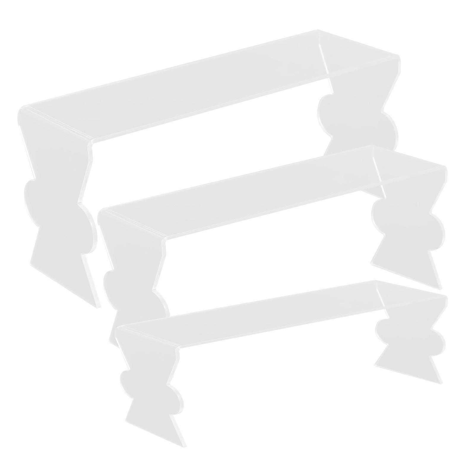 Acrylic Display Rack for Storage Use with 9Pcs Transparent Riser