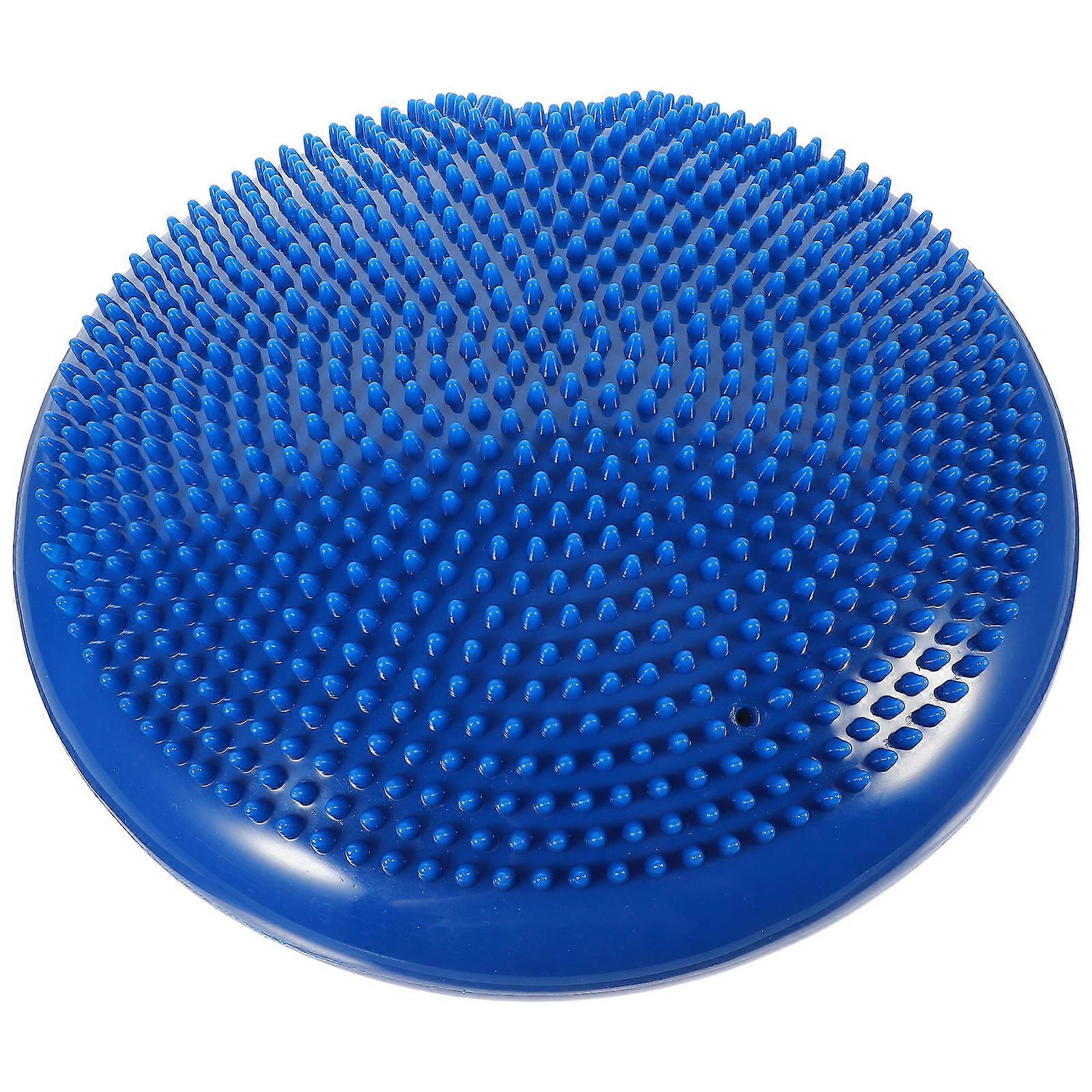 Inflated Wobble Disc for Core Strength and Back Blue