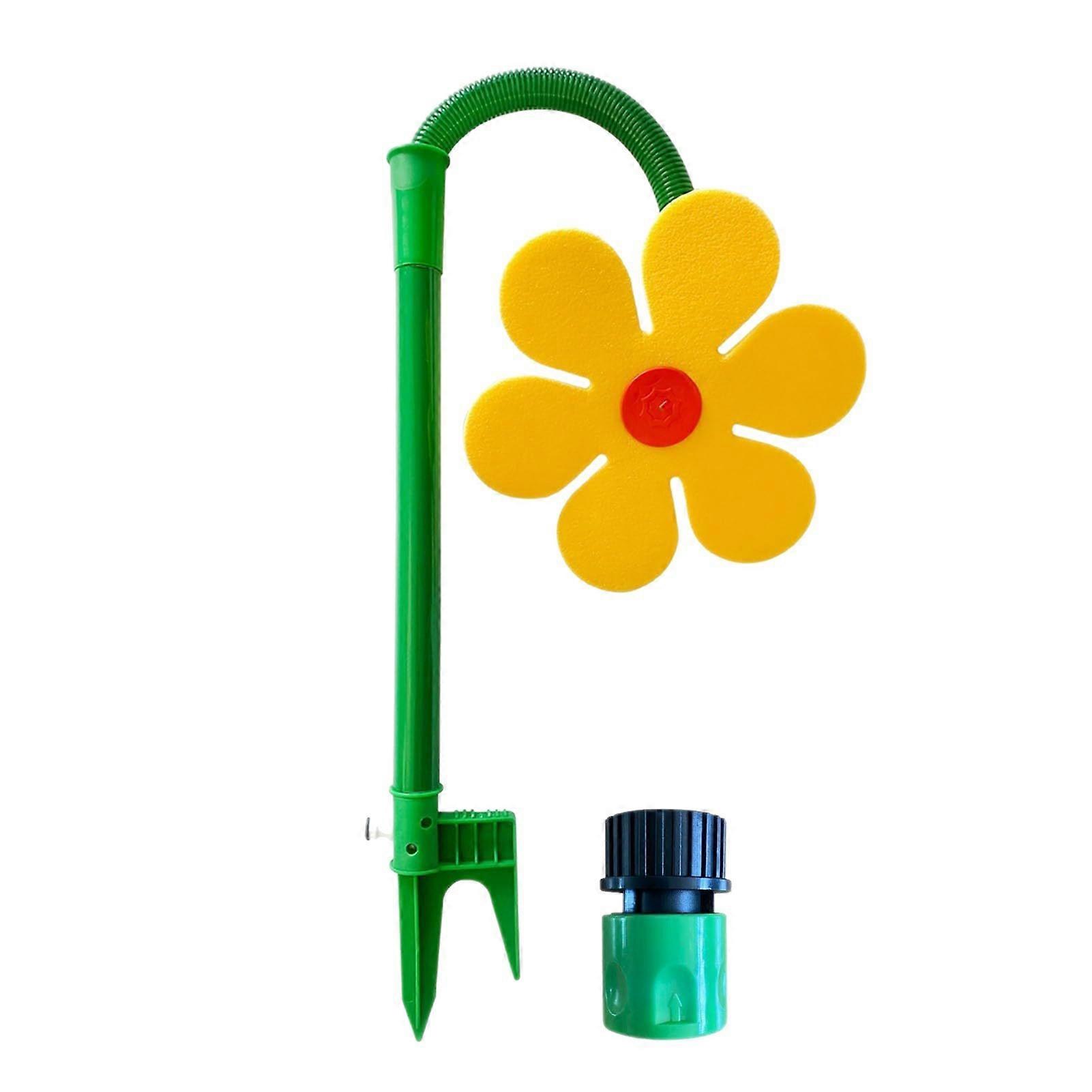 Flower Shaped Sprinkler For Backyard - Stable Ground Stake - for Cooling
