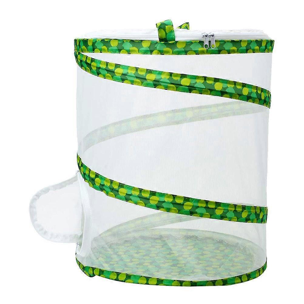 Butterfly Breeding Cage Study Transparent Mesh Foldable 35x30cm 1Set