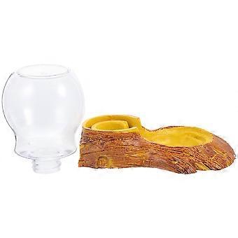 Mangiatoia per rettili, strumento per abbeverare lucertole, per uso quotidiano, 1 set, grigio scuro