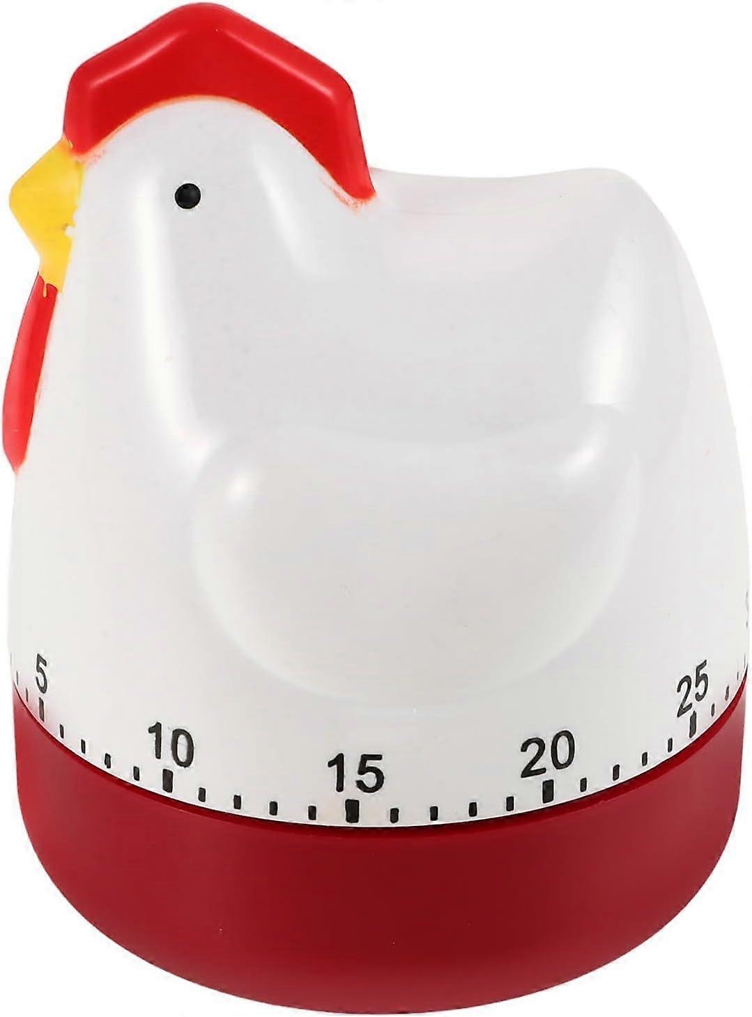 Mechanical Kitchen Timer Chicken Shape Countdown Plastic Battery