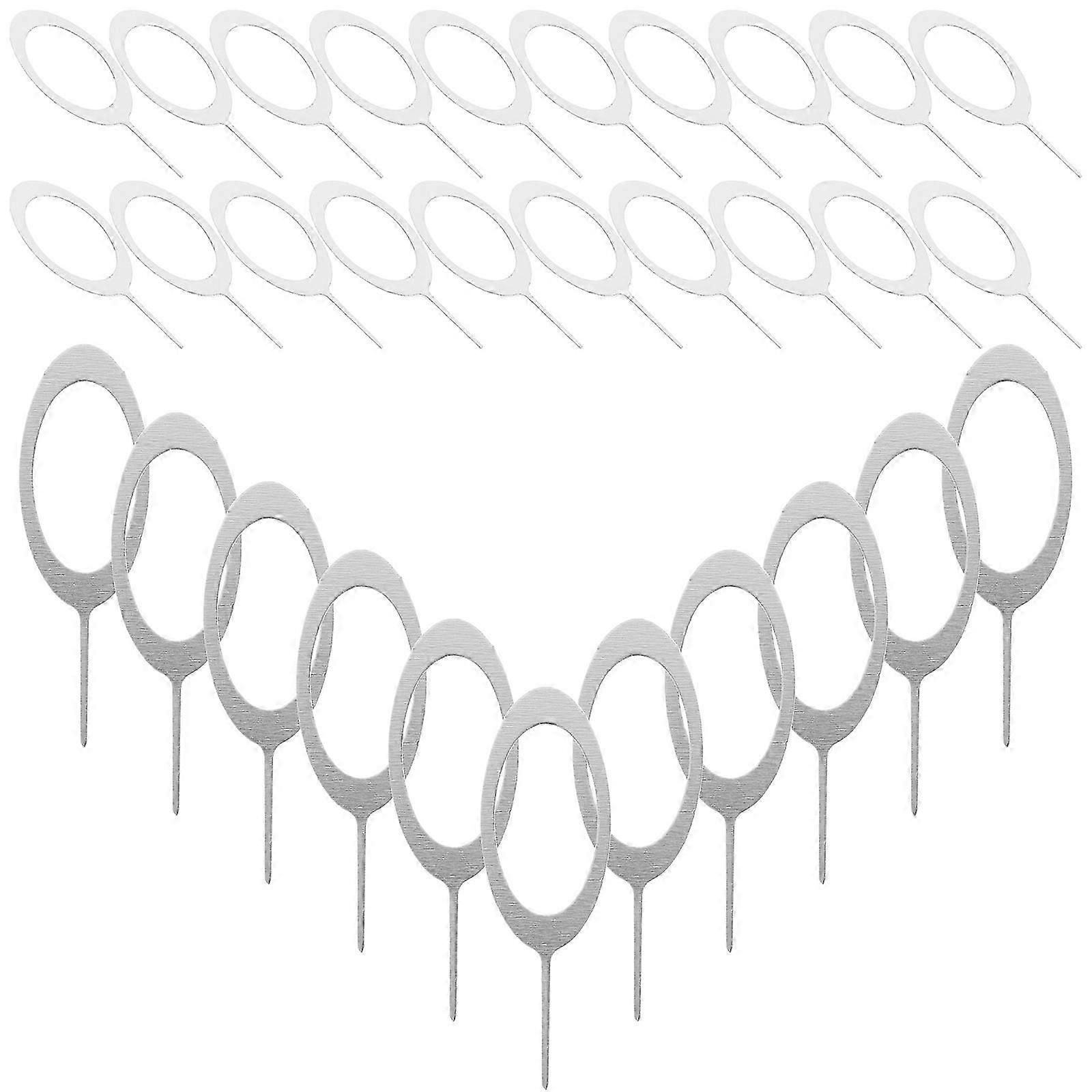 SIM Card Ejection Pin Tool 100Pcs Silver Portable for Mobile Phones