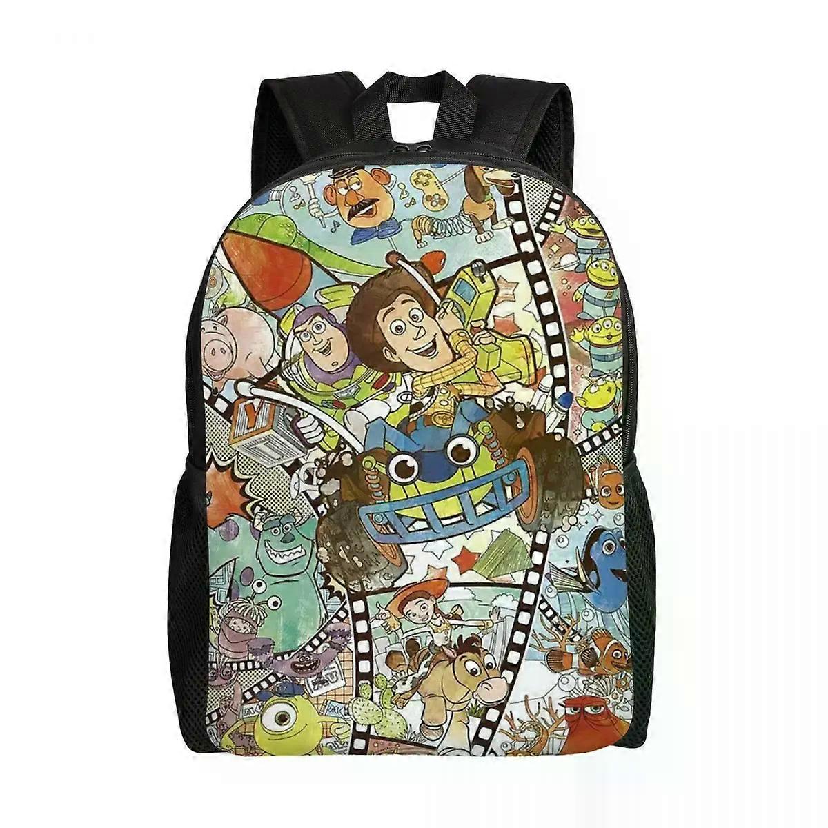SJ3021 Toy Story Woody Cartoons Backpacks Women Men Bookbag for School College Anime Bags