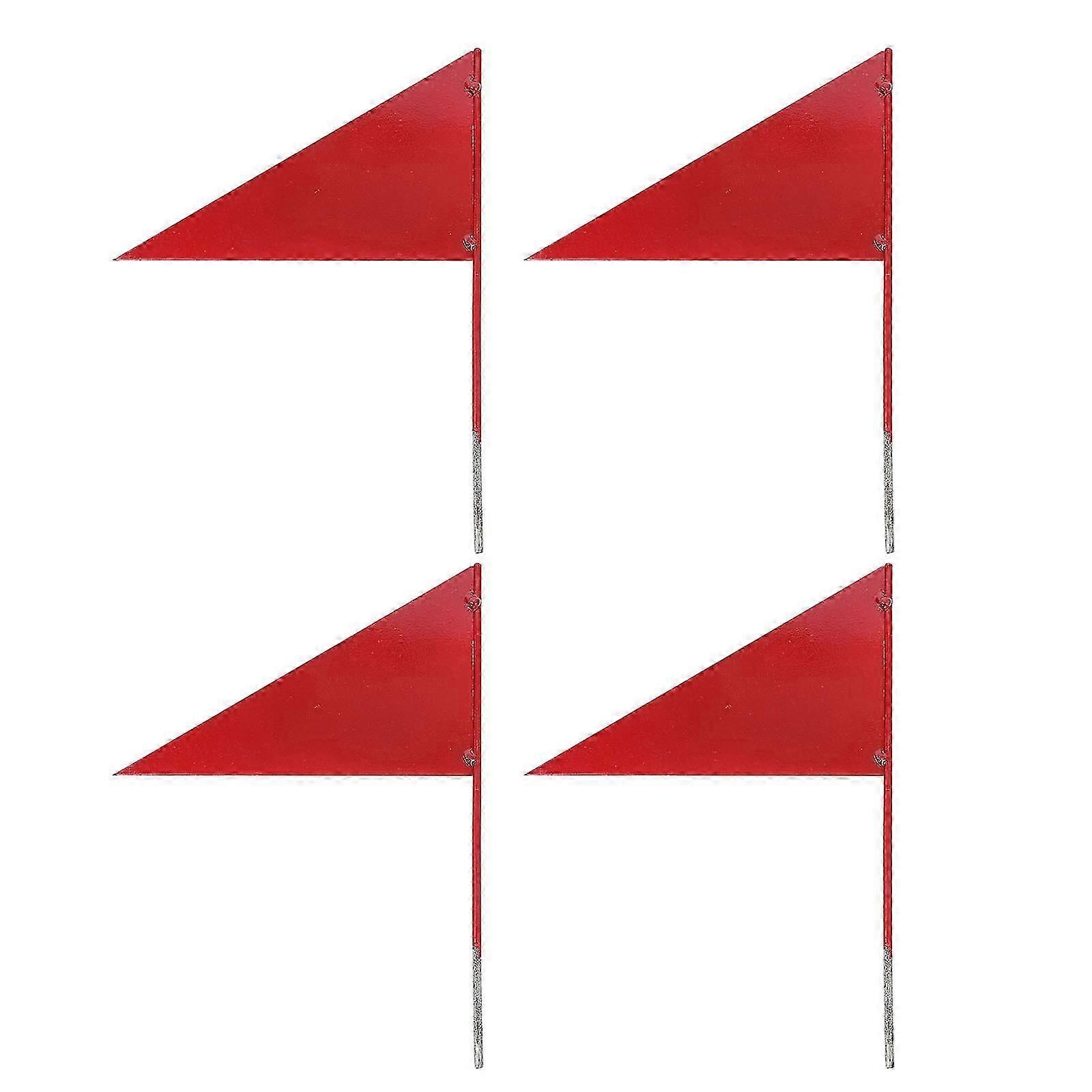 Running Triangle Flag Järnpinne för Spelmarkör 4 Styck