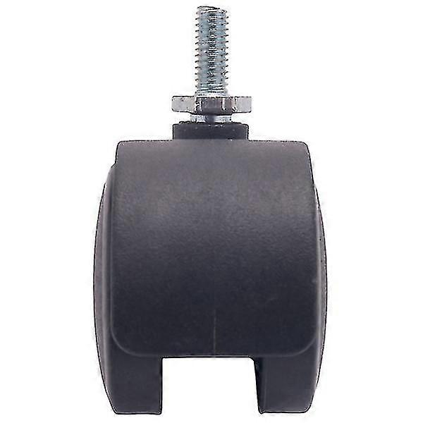 6mm Threaded Stem 40mm Dual Rotatable Caster Black