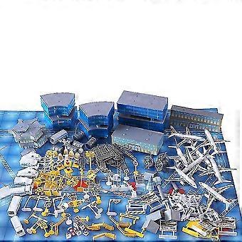 200pcs avião areia mesa modelo aeroporto montado brinquedo simulado cena brinquedos educativos