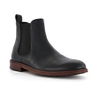 Dune Characteristic Black Leather Male Mens Boots-12