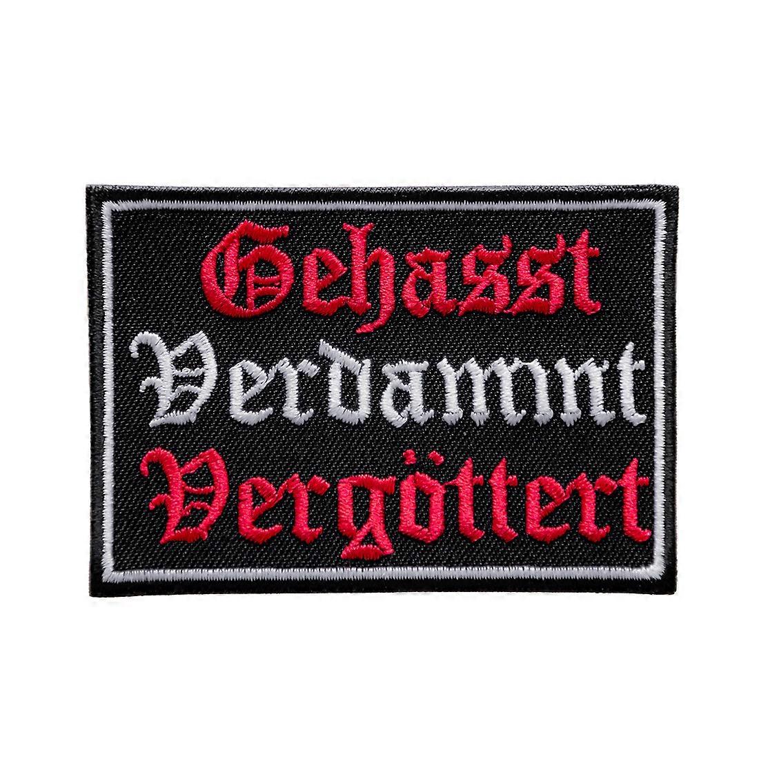 Patch / Iron-on Patch - Biker Quote Saying Hated.. - Patches / iron-on
