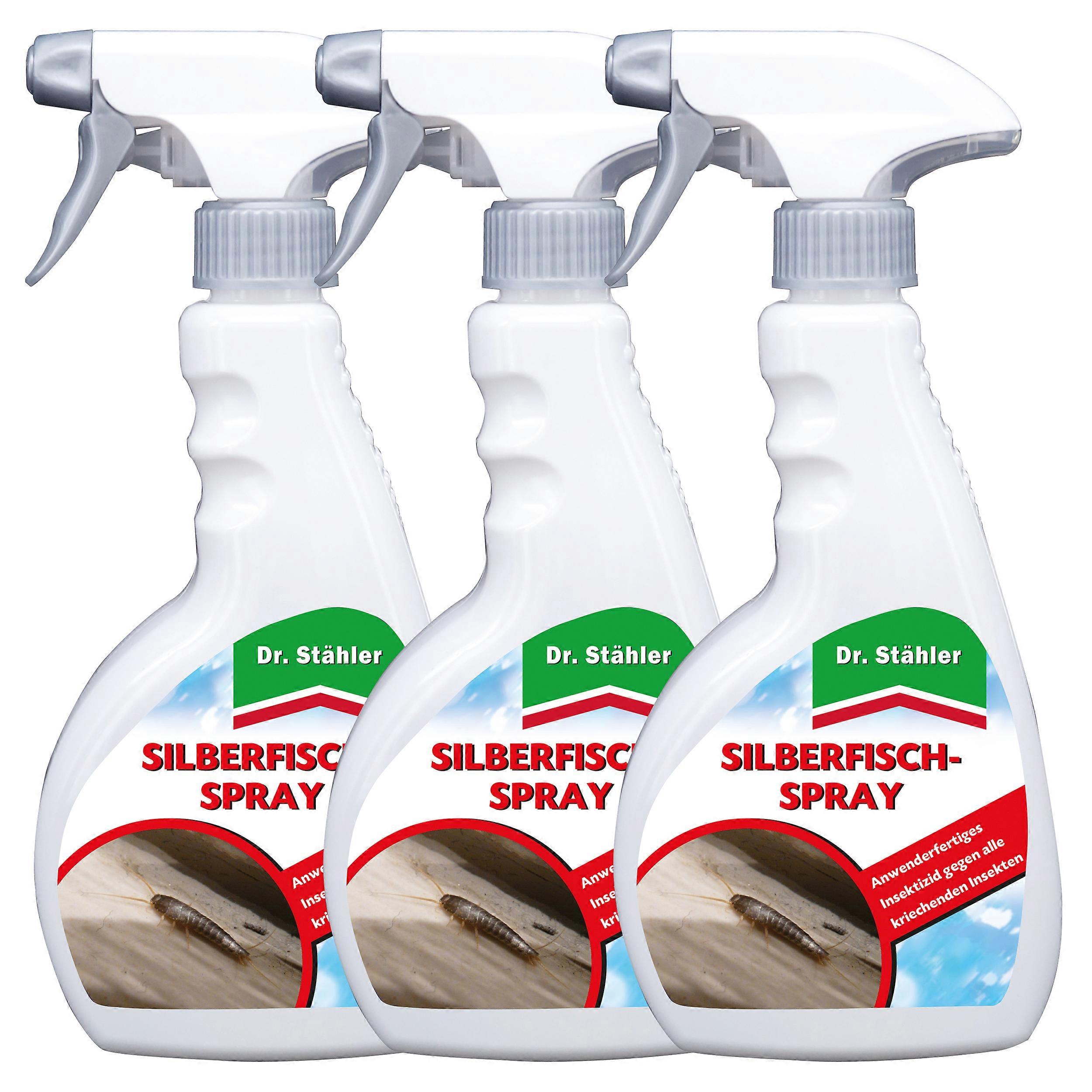 3 x DR. STÄHLER silverfish spray, 500 ml