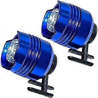Ultrahelle, wiederaufladbare LED-Schuhlichter in Blau, wasserdicht (IPX5), zum Anclipsen, ideal zum Joggen und Spazierengehen mit dem Hund bei Nacht.