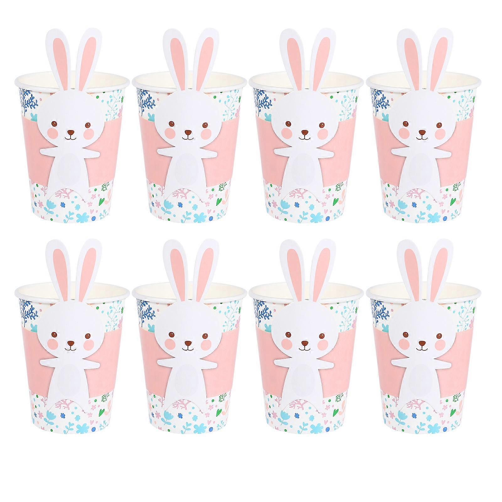 Paper Bunny Shape Easter Paper Cups for Party 1Set