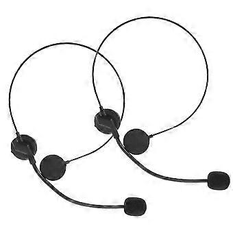 2 Pcs Kids Rock Star Cosplay Microphone Headset Prop, Plastic Adjustable Pretend Play Toy