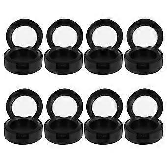 Travel Eyeshadow Case for Storage Use 8Pcs Black Compact Makeup Box